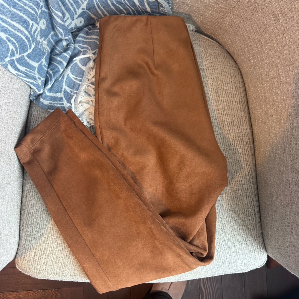 Loft faux suede leggings! Worn once!
